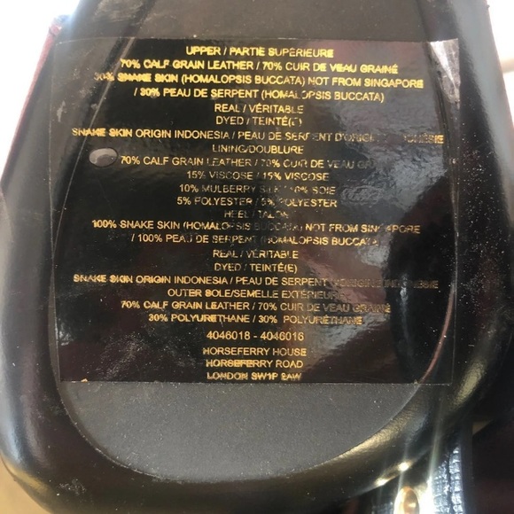 Runway Link 100 Red Snakeskin Stiletto Booties - Picture 5 of 8